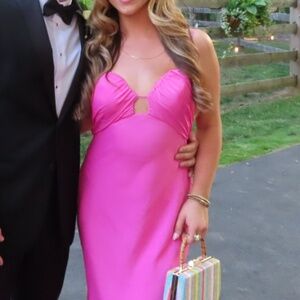 Pink maxi dress